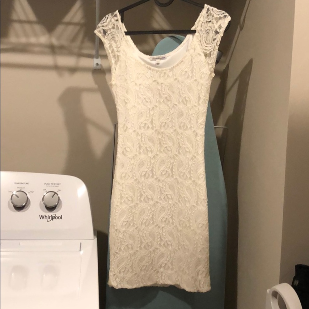 Lace White Dress